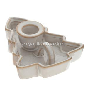 Подсвечник, Елочка, L14 W11 H4 см