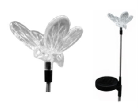 Фонарь садовый на солн. бат(уп 2 шт) 10х10х85-24 Т-С