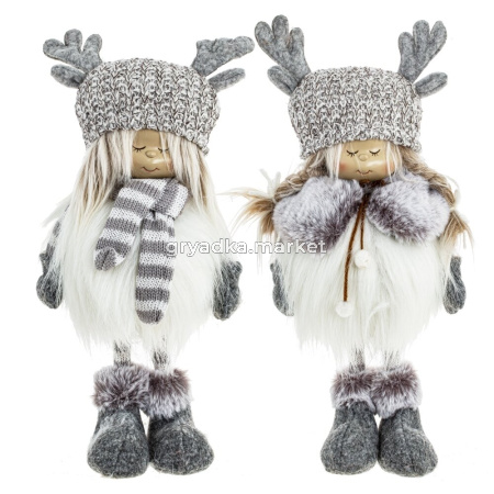 Игрушка набивная Девочка, L16 W12 H32 см, 2в.