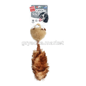 75106 Игрушка для собак Барсук с мячом и пищалками 26см, серия CATCH & FETCH, GiGwi