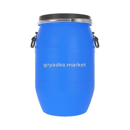 Бочка-бак  65л синяя круглая dгорл.32,3см 