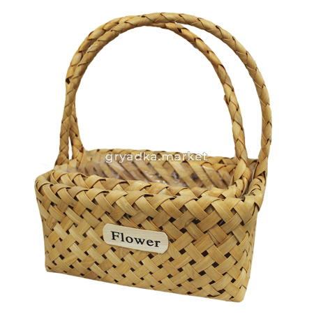 Набор  корзин плетеных (секвойя), 24,5х16х12-31,5 см, 21,5х13х10,5-29 см, 2 шт., натуральный