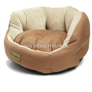 Лежанка круглая 50*50*17см р-р M Какао 1-1-Амма