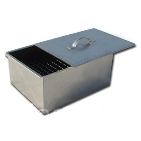 Коптильня 350х260х160 (0,8мм) двухярусная нерж. в короб.К-2-1