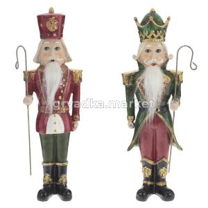 Фигурка декоративная Щелкунчик, L12 W6 H30 см, 2в.