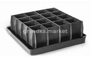 Ящик для рассады пластик на 16 ячеек (28х28х10)-20 ПП