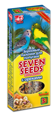 Лакомство д-попугаев SEVEN SEENDS (Семь семян) палочки с орехом 3шт(90г)-22 Лакомство д-попугаев SEVEN SEENDS (Семь семян) палочки с орехом 3шт(90г)-22