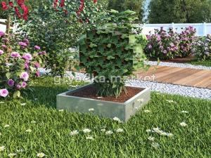 Клумба оцинк. квадрат 0,6х0,6м - НПТ