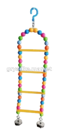 Игрушка д/птиц Лесенка из бусин 01 Бриллиант 5/220