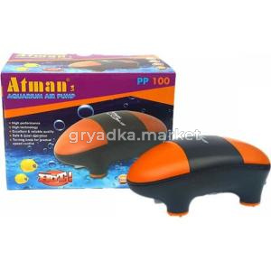 Компрессор Atman PP-100 супертихий для аквариумов до 100 литров, 100 л-ч, нерегулируемый