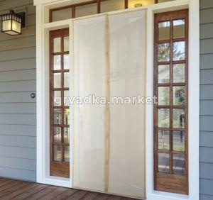 Сетка от комаров на магнитах 100х210см ПИНГВИН- бежевый-на дверь-1