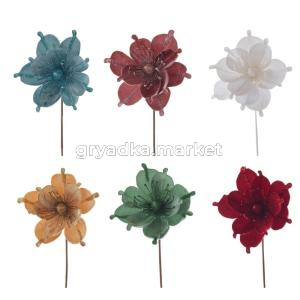 Цветок искусственный Магнолия, L21 W21 H38 см, 6в.