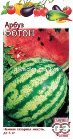 Арбуз Фотон 1г.-ранн- неж.сочная мякоть Гавриш