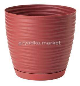 Сахара кашпо с поддоном 3,35л марсала d19-10