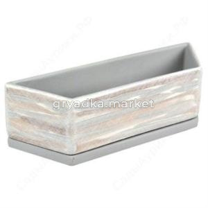 Горшок Трапеция d34см светлый