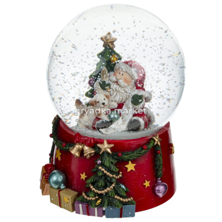 Фигурка декоративная в стекл. шаре 