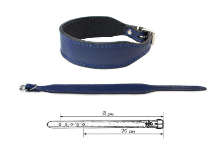 Ошейник д-собак Брайт-Страз 2слоя фигурный цветной 20-26см-Ред Пластик