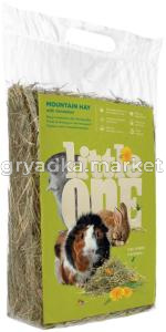 Лакомство д-грызунов Little One (Литтл Ван) Горное сено с одуванчиком непресованное 400г