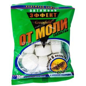 Таблетки от моли 100г Гринфилд Антимоль Эффект (6шт в уп) 8-24-288