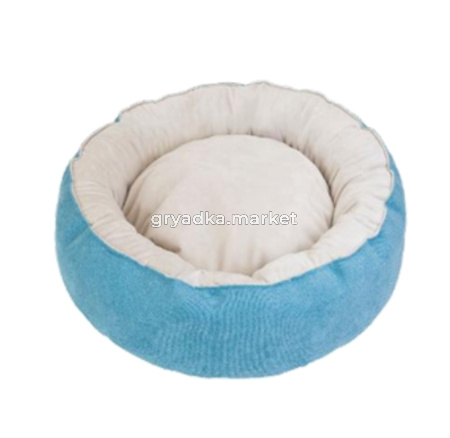 Лежанка круглая 48*48*18см Бублик цвет в ассорт.1-1
