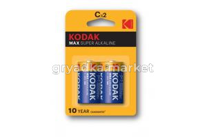 Батарейки Kodak LR14-2BL MAX SUPER Алкалиновые C блистер 2 шт