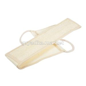 Мочалка из люфы, лента с х-б ручками 80х8,5см-30