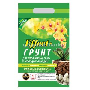 Грунт для орхидей мини 1л почвосмесь Effect+ пеностекло1-20 БТ 