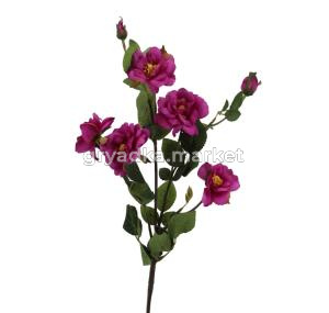Искусственные цветы Ветка розы h72см
