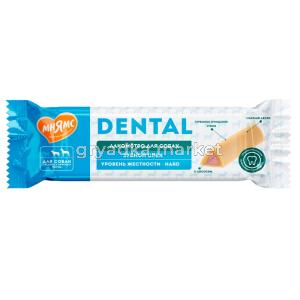 Лакомства д-собак Мнямс Dental Зубной снек с лососем 95г