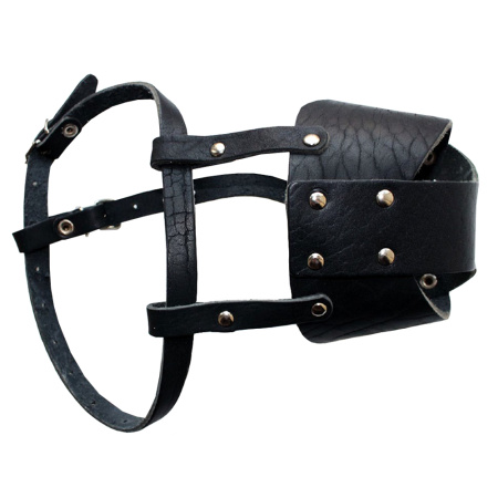 Намордник кожа крытый (боксер)- НК-1,5-КР