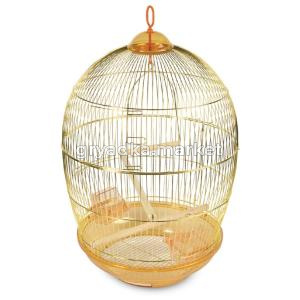 Клетка 480G для птиц круглая, золото, d480х765мм