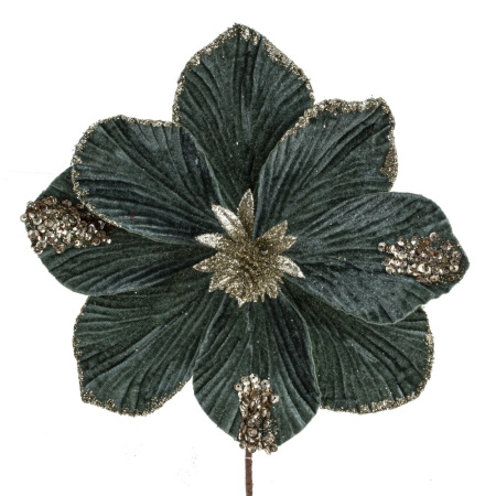 Цветок искусственный Магнолия, L22 W22 H27 см