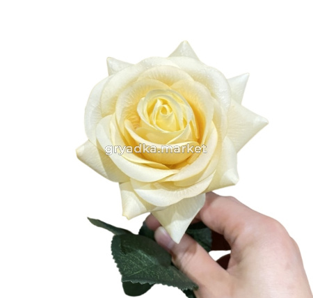 Искусственные цветы Роза из силикона h42см