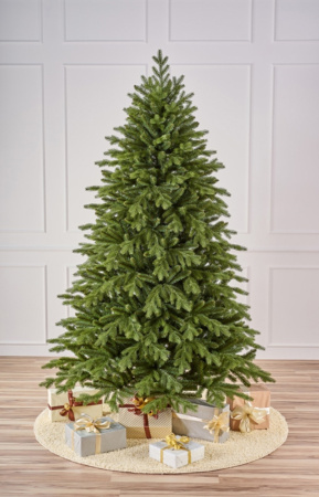 Ель искусственная Кремлевская 1,5 м подставка металл литые веточки + пленка ПВХ