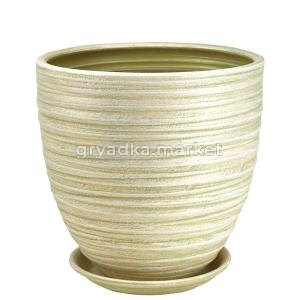Горшок Модерн бутон л d28см св. оливка