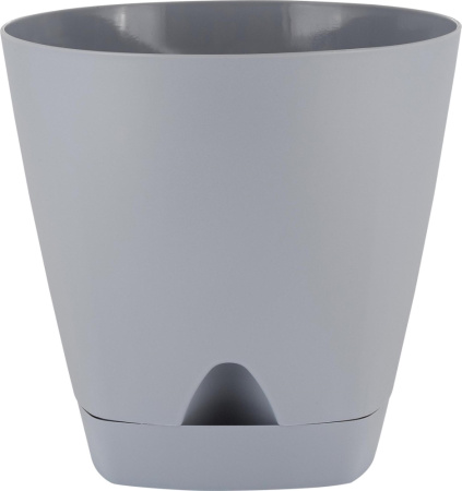 Амстердам горшок с поддоном 4л d20см с НИЖНИМ ПОЛИВОМ утренний туман-6 ПлР