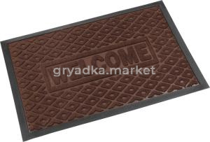 Коврик придверный с ворсом на резин. основе 40х60см коричневый-24шт