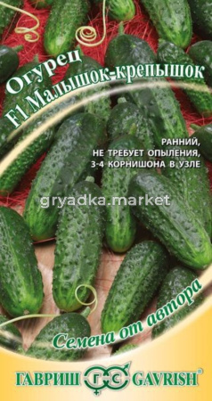 Огурец Малышок-крепышок F1 10шт.корниш.автор.селекция Гавр