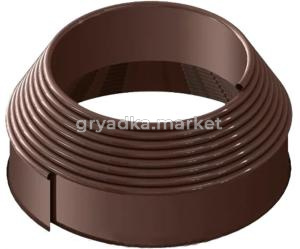 Бордюрная лента садовая 10смх10м коричневая 