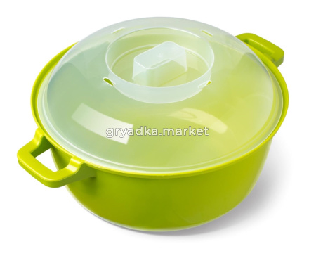 Кастрюля для СВЧ Маджико 3л колор микс-16 Мар