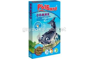 корм д-рыб Рыбята Сомик гранулы 35г кор -10-554