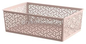 Корзина 1,4л прямоуг. бежевый -24