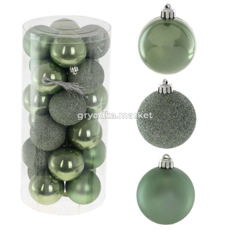 Шары набор (уп.24шт) D6 см, L14 W14 H30,5 см