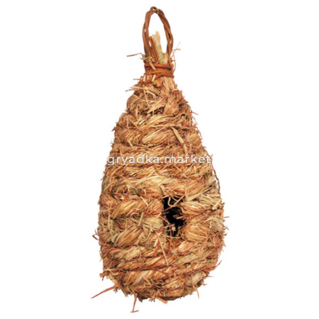Гнездо-домик NATURAL для птиц из луговых трав 