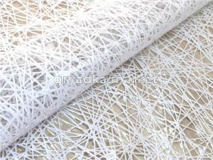 Клеенка без основы ажурная Арабеска 1,37х20м, мод. TOP-033W белая