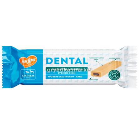 Лакомства д-собак Мнямс Dental Зубные снек с говядиной 95г