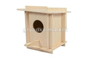 Скворечник в клетку малый 125х125хh145мм.