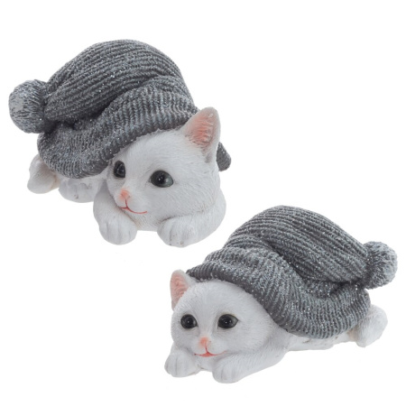 Фигурка декоративная Котенок, L14 W9,5 H7,5 см, 2в.