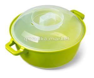 Кастрюля для СВЧ Маджико 3л колор микс-16 Мар