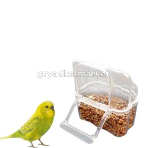 Кормушка пластик д-птиц в клетку 1-1-Китай